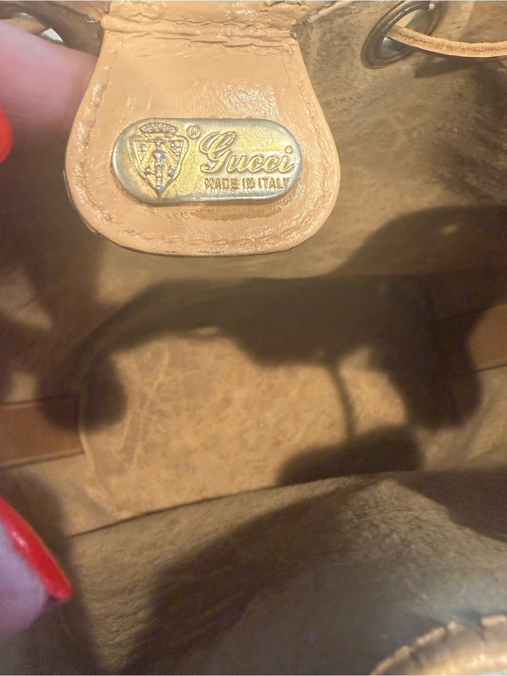 Vintage Gucci Micro GG Monogram Bucket Bag Repainted + New Strap & Drawstring - Picture 14 of 16